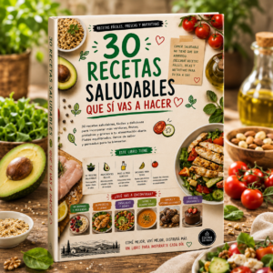 30 Recetas saludables que sí vas a hacer (Portada) LaTiendaSaludable.com